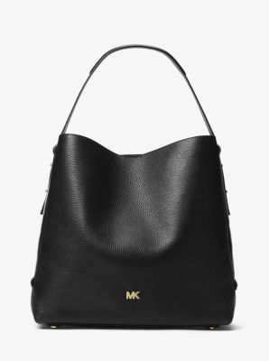 Griffin Large Leather Shoulder Bag | Michael Kors