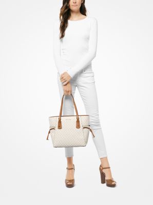 Michael Kors, Bags, Voyager Medium Colorblock Logo Tote Bag