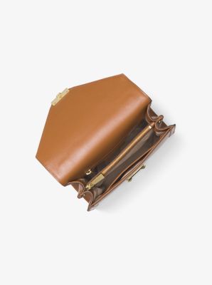 Whitney Large Leather Convertible Shoulder Bag