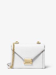 Whitney Small Leather Convertible Shoulder Bag - OPTIC WHITE - 30T8GXILIL