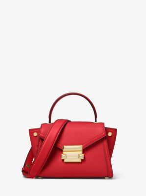 Michael michael kors whitney mini leather clearance satchel