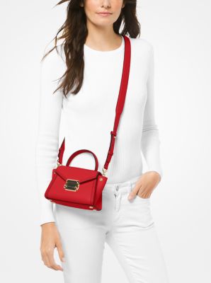 Michael kors whitney mini leather clearance satchel