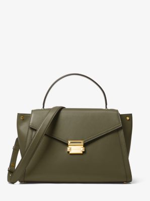 michael kors whitney leather satchel