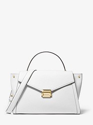 Whitney Large Leather Satchel - OPTIC WHITE - 30T8GXIS3L