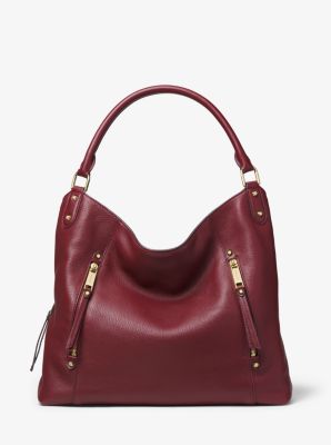 Evie Large Pebbled Leather Shoulder Bag Michael Kors Canada