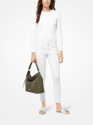 Evie pebble leather shoulder bag online