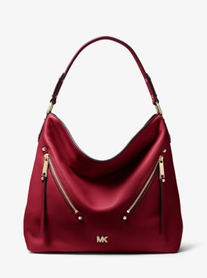 evie large leather shoulder bag
