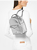 Jessa Small Metallic Pebbled Leather Convertible Backpack image number 2