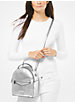 Jessa Small Metallic Pebbled Leather Convertible Backpack image number 3