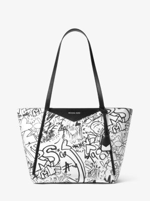 Whitney Large Graffiti Leather Tote 