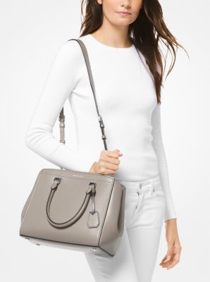 Michael michael kors benning deals large leather satchel