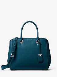 Benning Large Leather Satchel - LUXE TEAL - 30T8SN4S3L