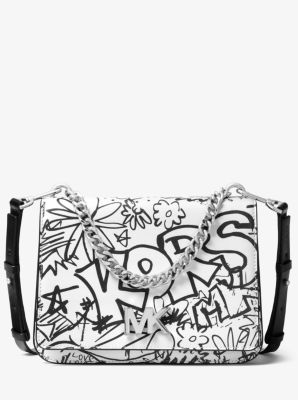 Mott Large Graffiti Leather Crossbody 