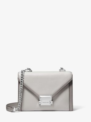 Whitney Small Two-Tone Leather Convertible Shoulder Bag | Michael Kors