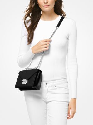 whitney small leather convertible shoulder bag