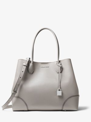 Michael Kors - Mercer Large Leather Satchel Grey