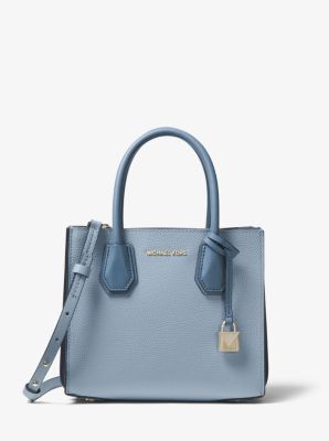 Michael Kors Mercer Belted Pebble Leather Satchel - Macy's