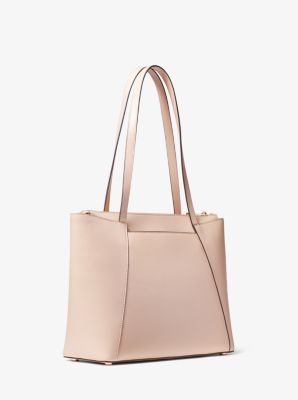 Michael michael kors maddie online medium crossgrain leather tote