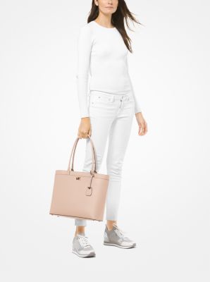 Maddie large crossgrain leather tote new arrivals