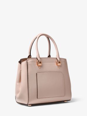 Michael kors benning medium perforated leather satchel new arrivals