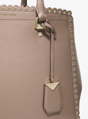 Benning large scalloped leather satchel hot sale