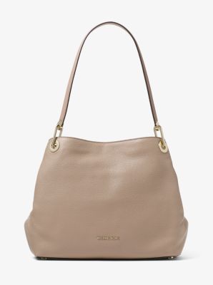 michael kors raven leather shoulder bag