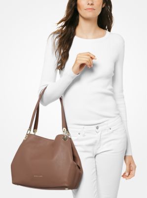 Michael kors raven pebble leather clearance tote