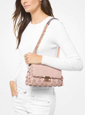 Michael kors sloan hot sale floral scalloped bag