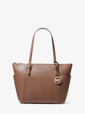 michael kors jet set large crossgrain leather tote