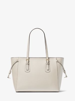 Voyager Medium Crossgrain Leather Tote Bag