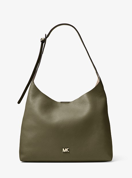 Junie Medium Leather Shoulder Bag - OLIVE - 30T8TX5H2L