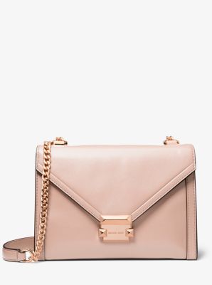 Whitney large pebbled leather convertible sale shoulder bag