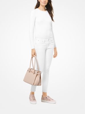 Michael michael kors addison medium on sale pebbled leather tote