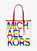 The Michael Large Graphic Logo Print PVC Tote Bag image number 0