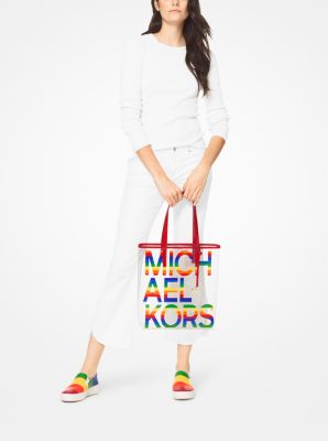 Michael Michael Kors The Michael Large Clear & Rainbow Tote