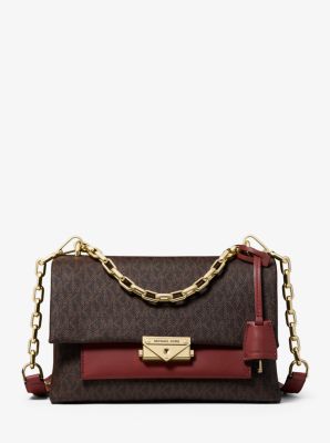 Cece Medium Logo and Leather Shoulder Bag | Michael Kors Canada