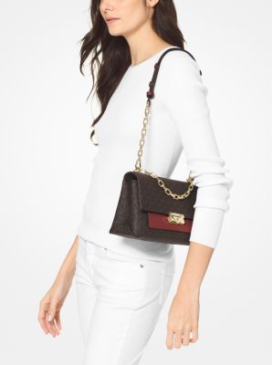 Cece Medium Logo and Leather Shoulder Bag Michael Kors Canada