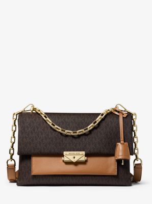 Cece Large Logo and Leather Shoulder Bag | Michael Kors