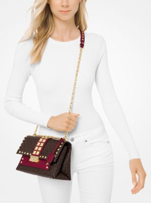 michael kors cece medium studded leather shoulder bag