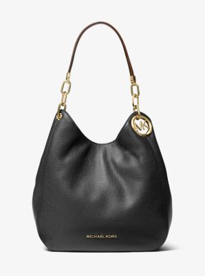 michael kors lillie large pebbled leather shoulder bag