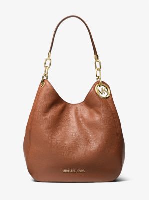 Lillie Large Pebbled Leather Shoulder Bag | Michael Kors