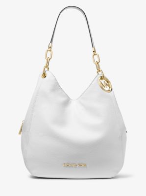 Bolso de hombro Lillie grande de piel granulada