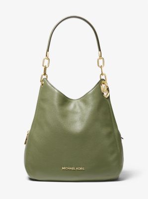 Lillie Large Pebbled Leather Shoulder Bag