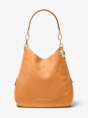 lillie large pebbled leather shoulder bag