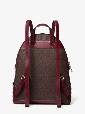 Rhea Medium Logo and Leather Backpack image number 2