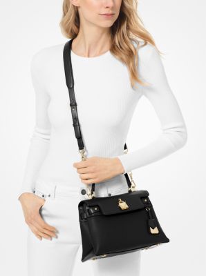 Michael michael kors gramercy polished leather satchel new arrivals