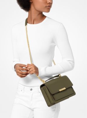 Jade Large Leather Crossbody Bag image number 3