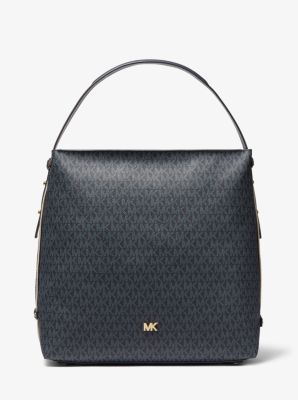 Michael kors griffin hot sale large leather shoulder bag