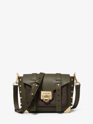 Michael kors manhattan small leather hot sale crossbody bag