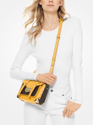 Petit sac à bandoulière Manhattan en cuir avec logo image number 2